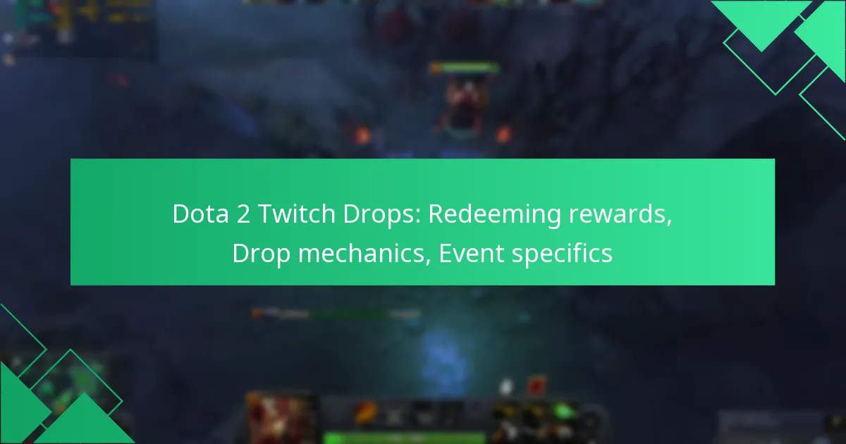 Dota 2 Twitch Drops: Redeeming rewards, Drop mechanics, Event specifics