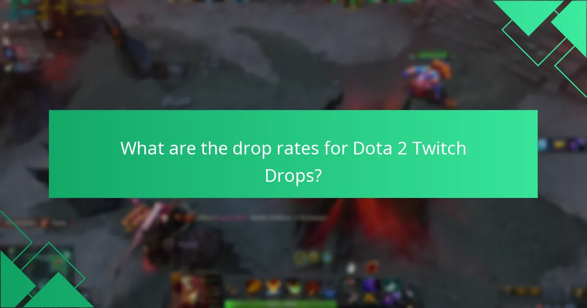 How do Dota 2 Twitch Drops work?